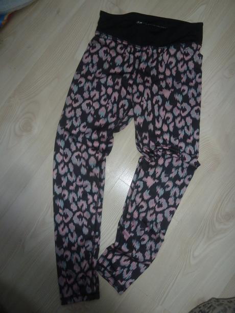 Barevné legíny, h&m,146