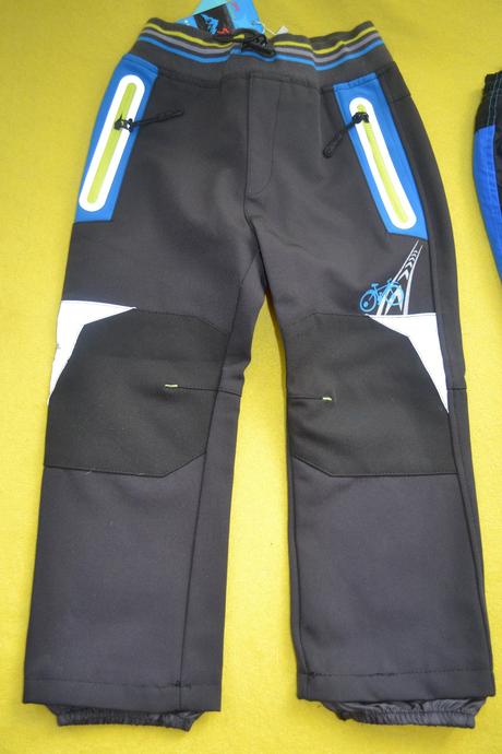 2x softshellové, šusť, kalhoty kugo, zimní,podz., kugo,98