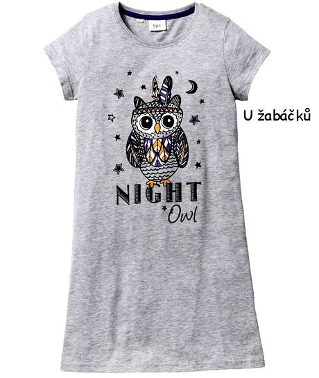 Dívčí / dámská noční košile sovičková vel. 176/182, bonprix,176 / 182