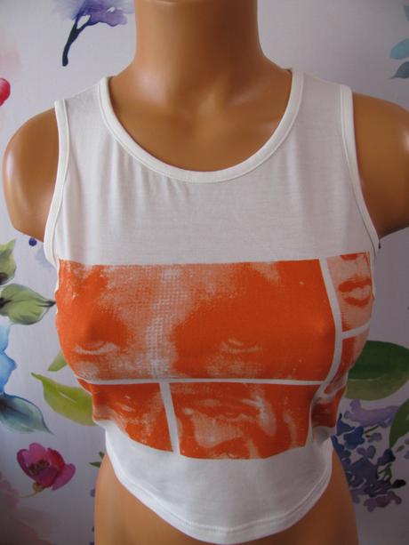 Crop top tričko shein, 34