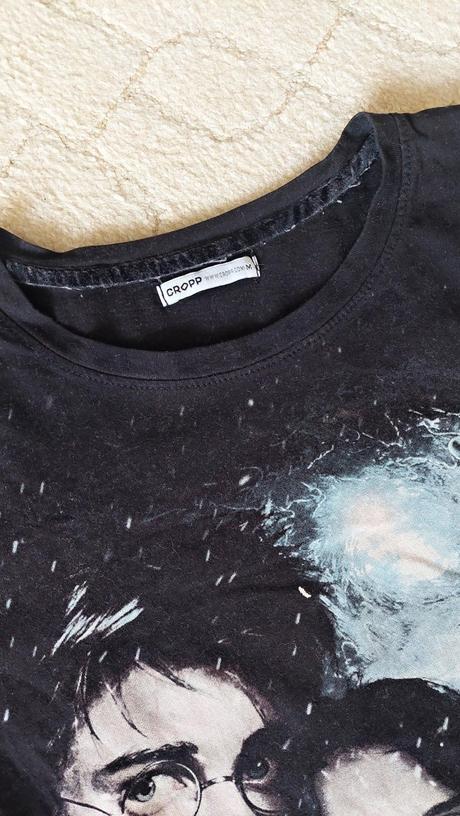 Černé tričko harry potter zn. cropp, m