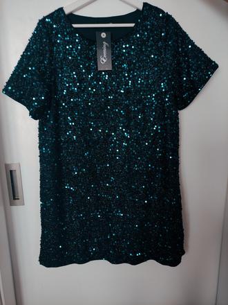 Společenské šaty -třpytivé ,vel.42-44, 44 / 46