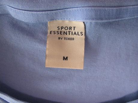 Modré pružné triko essentials, m