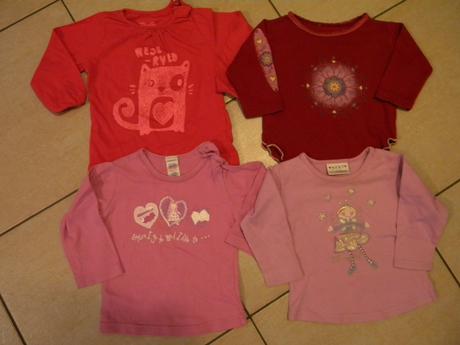 Trička pro holčičku vel.74 -4 ks, next,74
