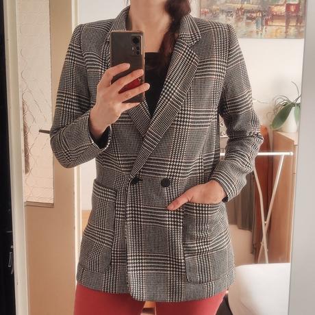 Dámský vlněný kabátek blejzr sako v 38, h&m,38