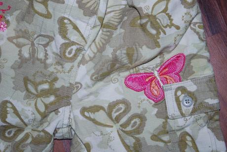 Maskáčové kalhoty s motýlky, george,68