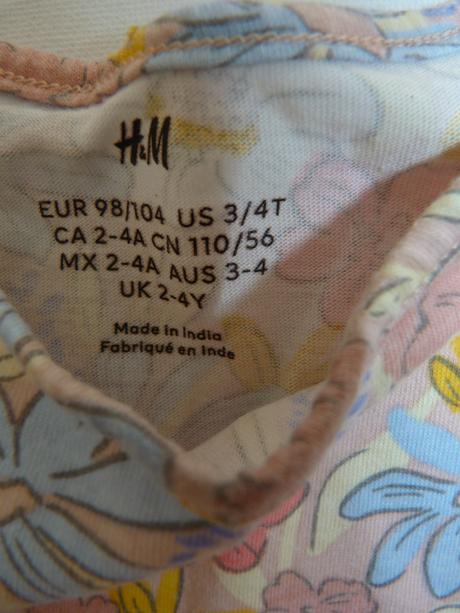 Hm letní šatičky vel. 104, h&m,104