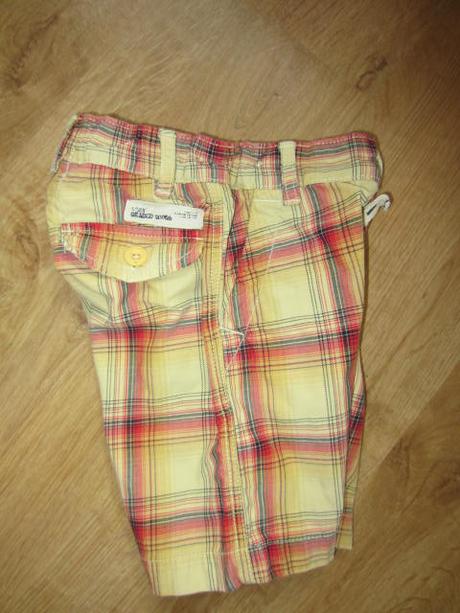 Peckovní kostkované kraťasy, h&m,98