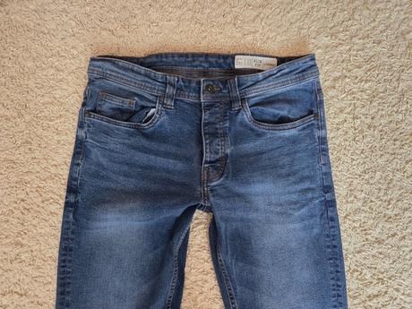 Modré rifle slim fit s elastanem, vel. 46/30/170, 46