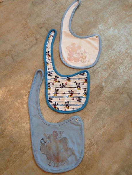 3ks bavlněné bryndáčky mickey mouse zn. ff, f&f