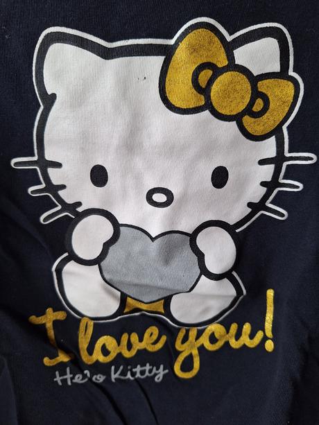 Tričko dlouhý rukáv hello kitty vel. 140, hello kitty,140