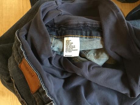 Těhotenské slim džíny h&m vel. 42, h&m,42