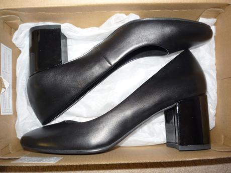 Černé kožené lodičky baťa, vel.38 - jednou vzaté, baťa,38