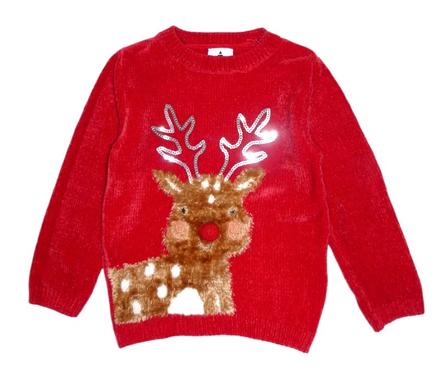 Krásný vánoční svetřík vel. 104, 104