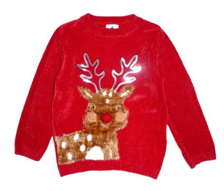 Krásný vánoční svetřík vel. 104, 104