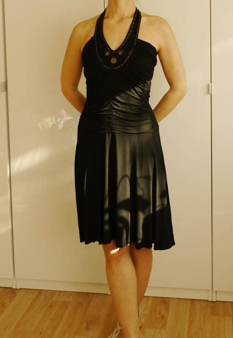 Cerne saty s aplikaci koralku vel. s orsay, orsay,s