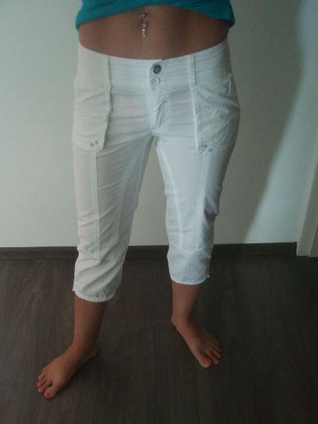 Bílé 3/4 kalhoty s.oliver, s.oliver,34