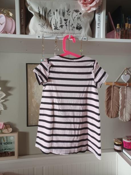 Pruhovaná tunika s lebkou s flitry, lindex,122