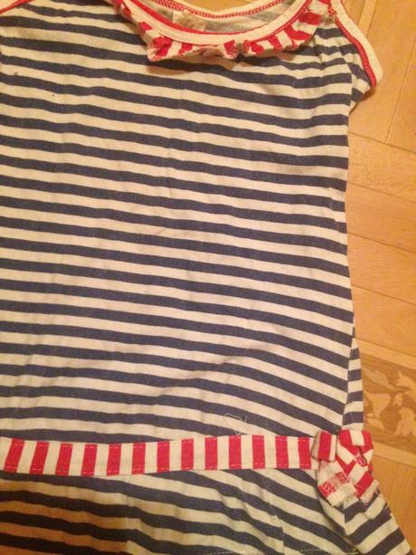 Dívčí šaty proužky - námořnice, 92