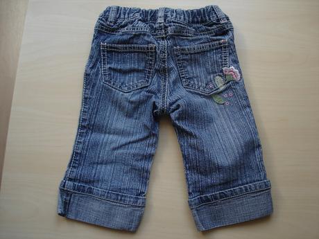 Dívčí džínové tříčtvrteční kalhoty, pumpkin patch,92
