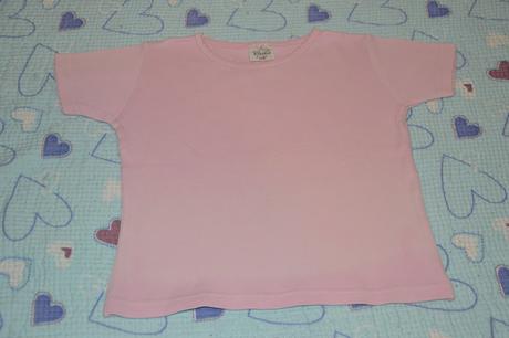 Bavlněné růžové tričko , kik,110