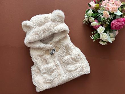 Vestička krásná chlupatá - v. newborn, nutmeg,56