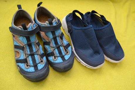 2x jarní/letní boty v.35,téměř nové, quechua,35