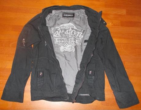 Chlapecká jarní bunda černá rebel, rebel,152