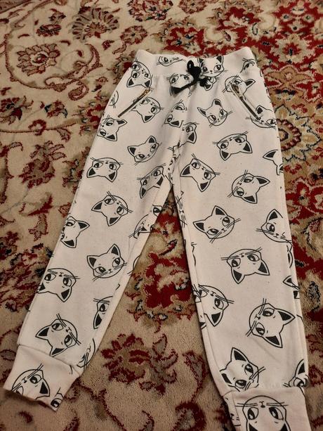 Kočkové tepláčky, h&m,104