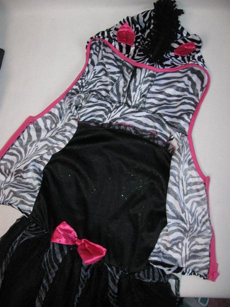 Karnevalový kostým-šaty zebra, 