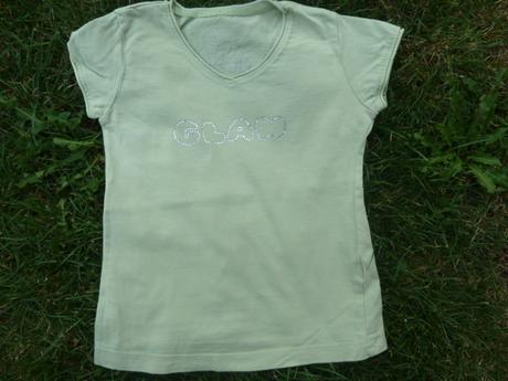 Triko & tričko s kamínky glam vel. 104, 104