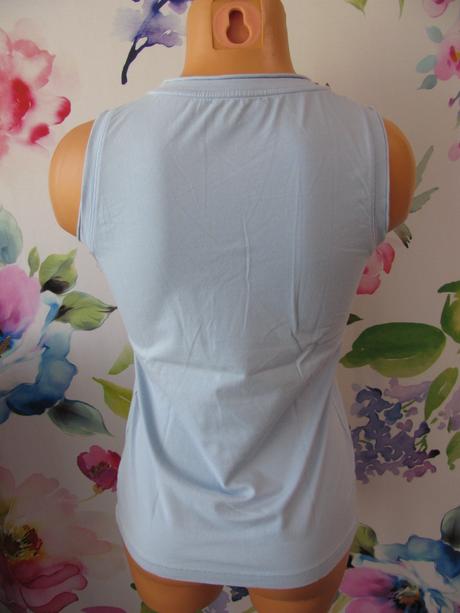 Bavlněné modré pružné tričko, authentic,s