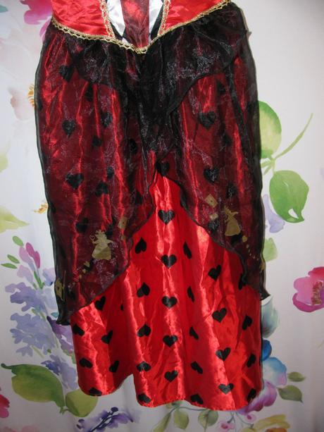 Kostým - šaty srdcová královna,