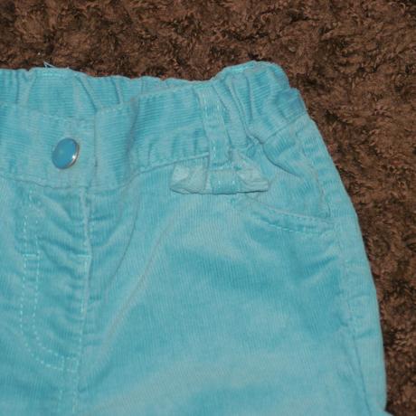 Manzestrove tyrkysove kalhoty vel.80 baby club, baby club,80