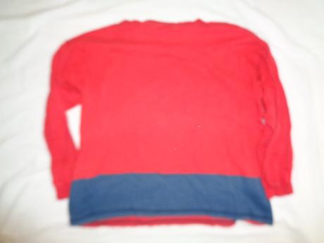 Pěkná červená mikina s nápisem, sanetta,146