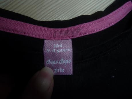 Triko dlouhý rukáv, s jedničkou, nápisem, dopodopo,104