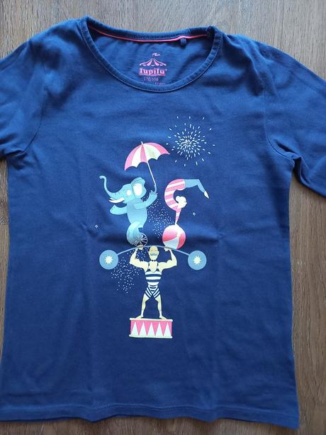 Modré triko s cirkusem, lupilu,110