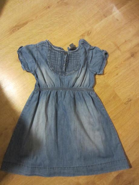 Lehoučké riflové džínové šatičky, zara,110