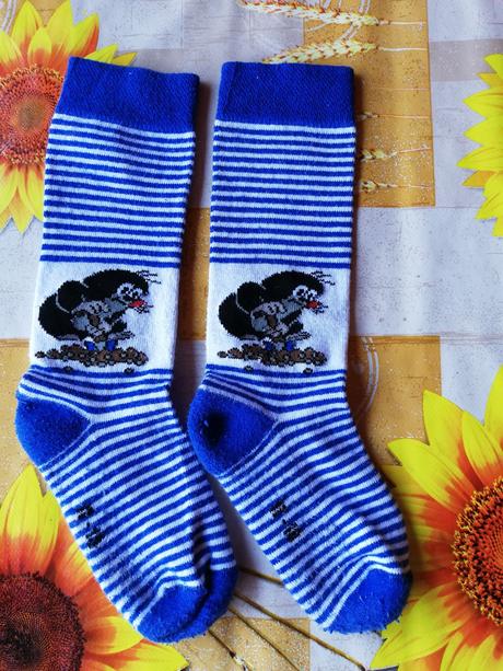 Podkolenky dětské s krtkem vel. 17-18, 17