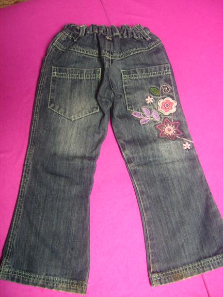 Holčičí džíny zn.marks/spencer s vyšíváním,vel.98 , marks & spencer,98