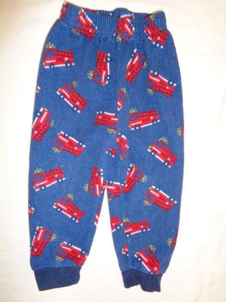 Modré flísové kalhoty s autíčky, primark,92