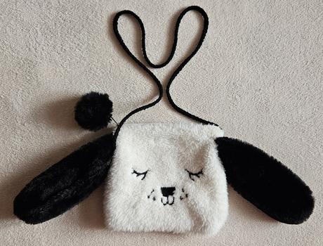 Dětská plyšová kabelka, taštička, pejsek s ouškama, pepco