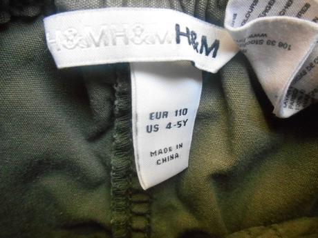 Khaki sukýnka, h&m,104