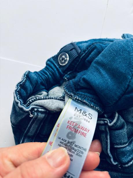 Kraťasy džínové - v.9/12 měsíců, marks & spencer,80