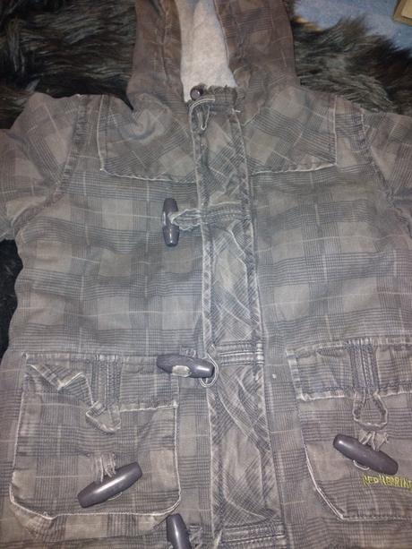 Klučičí zimní bunda kostky vel. 92 - 98, 92