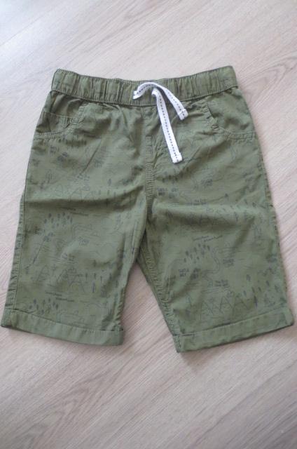 Kraťasy bavlněné, plátěné 2x - 6-7 let, f&f,122