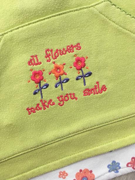 Hráškově zelená mikina kytky adams 9-12m/80cm, adams,80