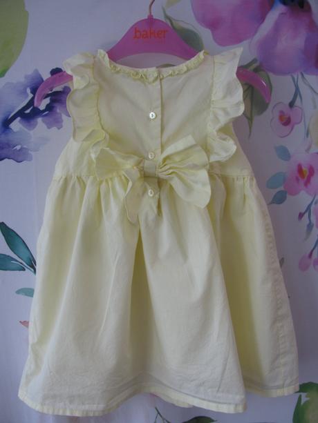 Krásné plátěné sv.žluté letní šaty s volánky, coolclub,86