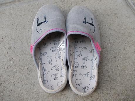 Šedé pantofle s kočičkou befado, vel.31, befado,31
