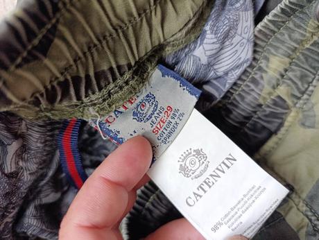 Maskáčové jogger pláťáky/kapsáče vel. 158/164, 158